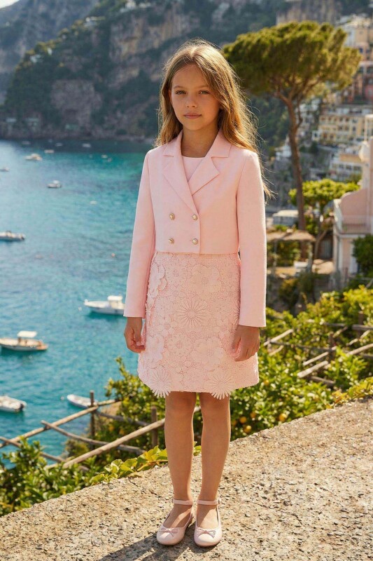 Powder Girls Floral Lace Dress & Jacket Set 8-15 AGE 36363PR 