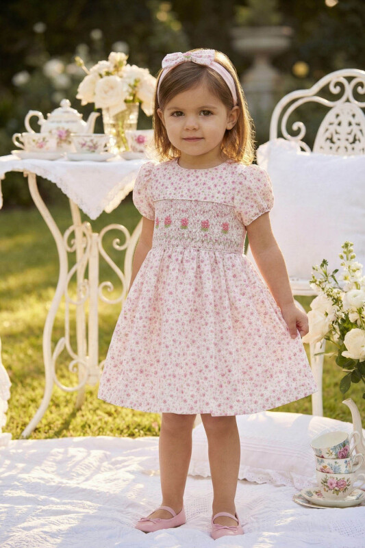 Powder Baby Girls Smocked Floral Dress & Headband Set 6-24 MONTH 36319PR 