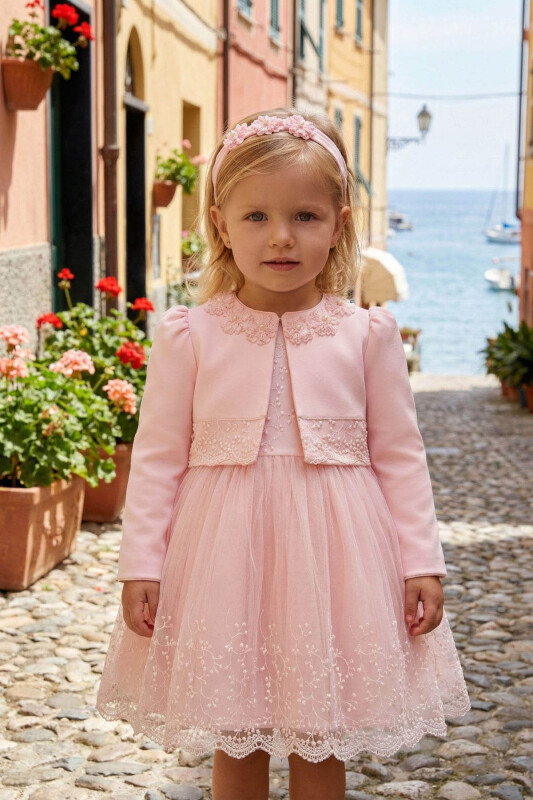 Powder Baby Girls Lace Dress & Jacket Set 6-24 MONTH 36362PR 