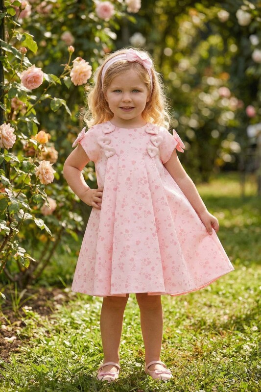 Powder Baby Girls Heart Pattern Dress & Headband 6-24 MONTH 36201PR 
