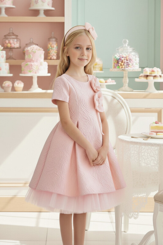 Powder Girls Jacquard Dress 3-7 AGE 36190PR 