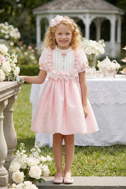 Powder Girls Classic Style Dress with Matching Headband 3-7 AGE 36424PR 