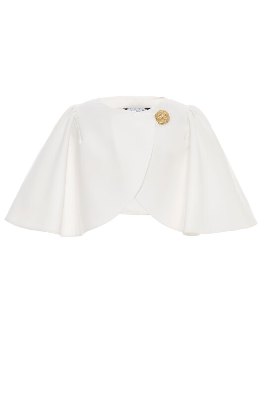 Ecru Girls Elegant Bolero with Gold Button 8-15 AGE 36451PR - Clothes (1)