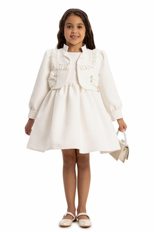 Ecru 3-Piece Set Dress 3-7 AGE 35388PR - Clothes (1)