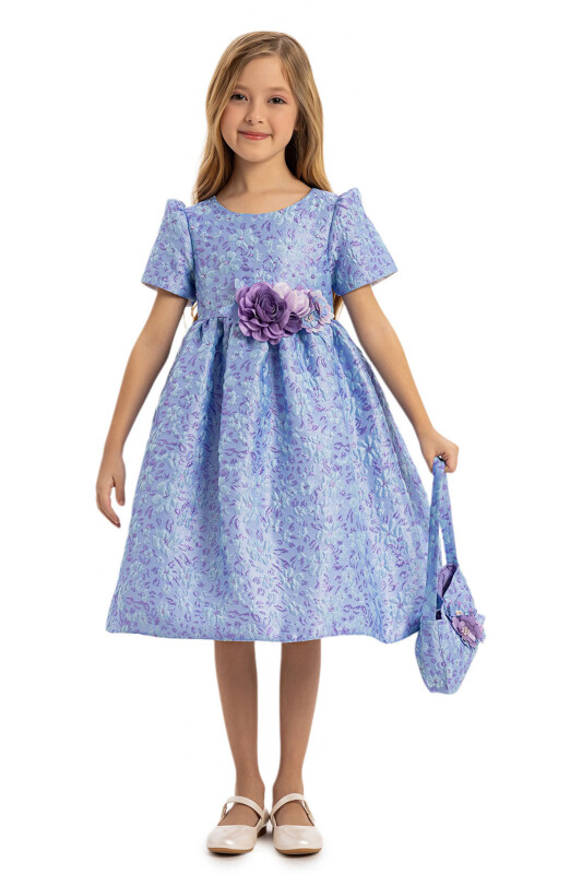 Lilac Dress with Matching Bag 3-7 AGE 35344PR - Clothes (1)