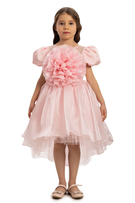 Powder Girls Floral Satin Dress 3-7 AGE 35109PR - Clothes (1)