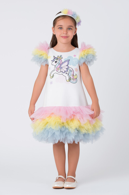 Colourful Girls Unicorn Dress 3-7 AGE 35040PR - Clothes (1)