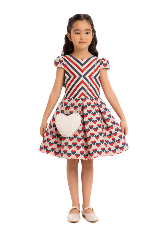 Navy Girls Heart-Patterned Dress 3-7 AGE 34170PR - Clothes (1)