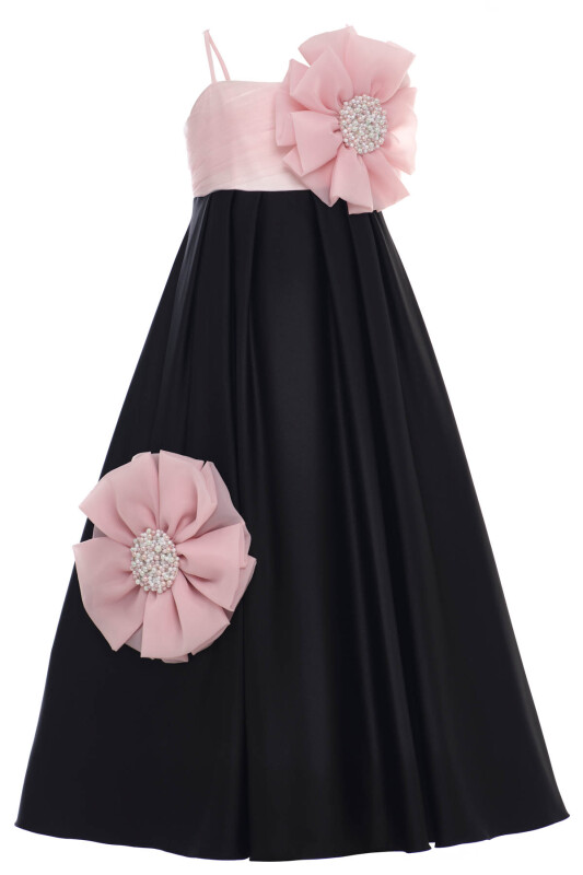 Black Girls Elegant Flower Appliqué Tulle Ball Gown 8-15 AGE 36049PR - Clothes (1)