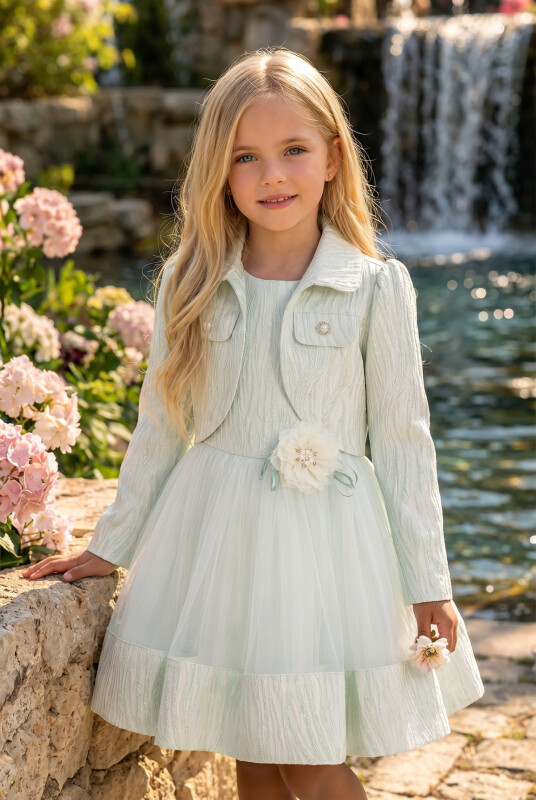 Mint Girls Set with Bolero 3-7 AGE 34241PR 