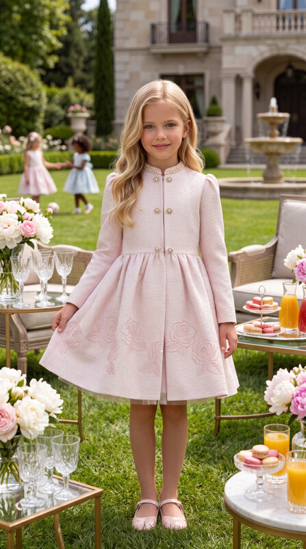 Powder Girls Set with Kaftan Jacket 3-7 AGE 34315PR 