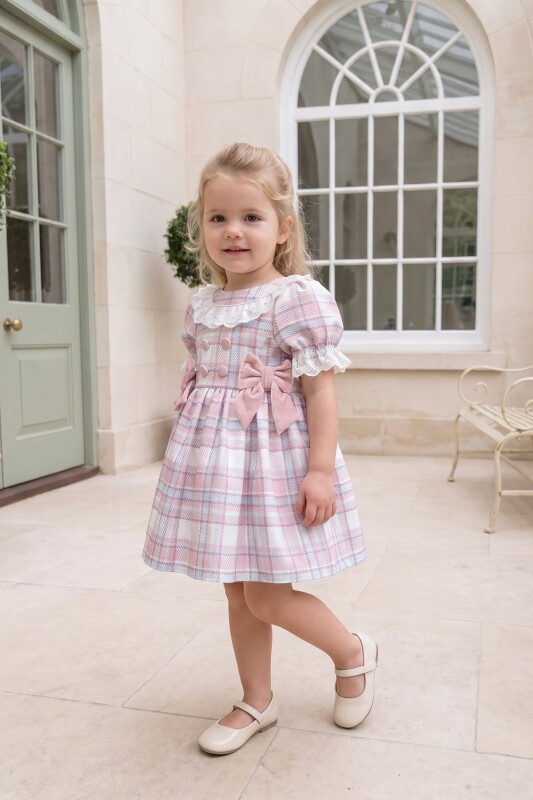 Powder Baby Plaid Ruffle-Collar Dress 6-36 MONTH 37083PR - Clothes