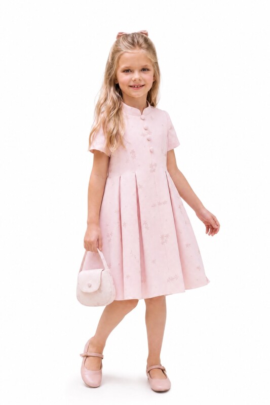 Powder Girls Button-Front Party Dress with Bag 3-8 AGE 37494PR - Clothes (1)